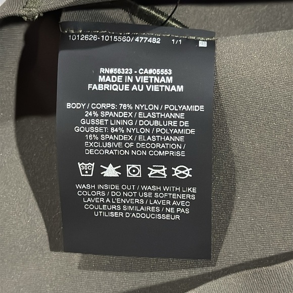 Nike Dri Fit High Rise 8 Inch Shorts Olive Green Extra Small - Picture 12 of 12